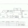 16.5' Living Quarters Floorplan with sofa, slide out, and bunk beds